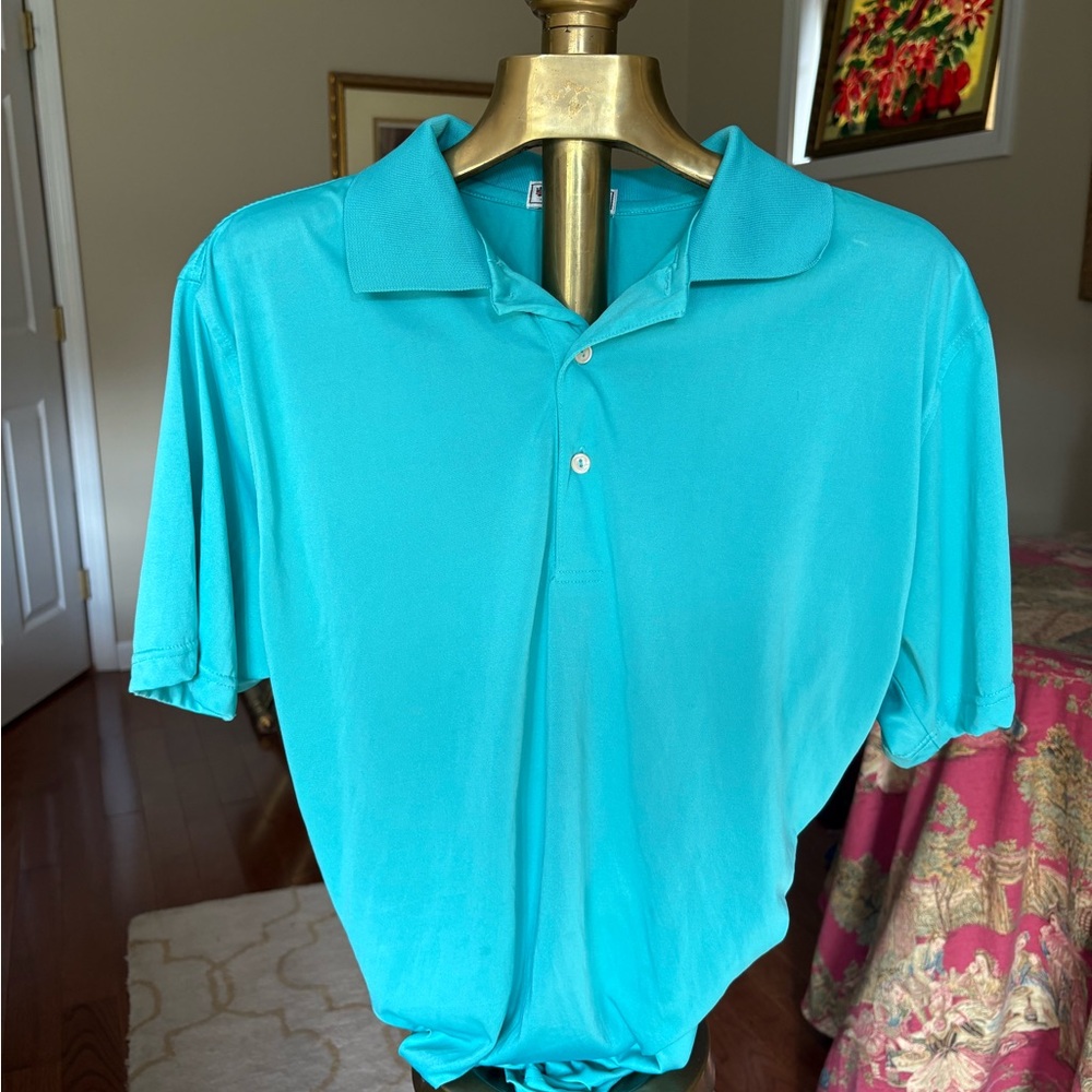 Peter Millar Turquoise Polo **Polo shirts 2 for $30, 3 for $40, 4 for $45**